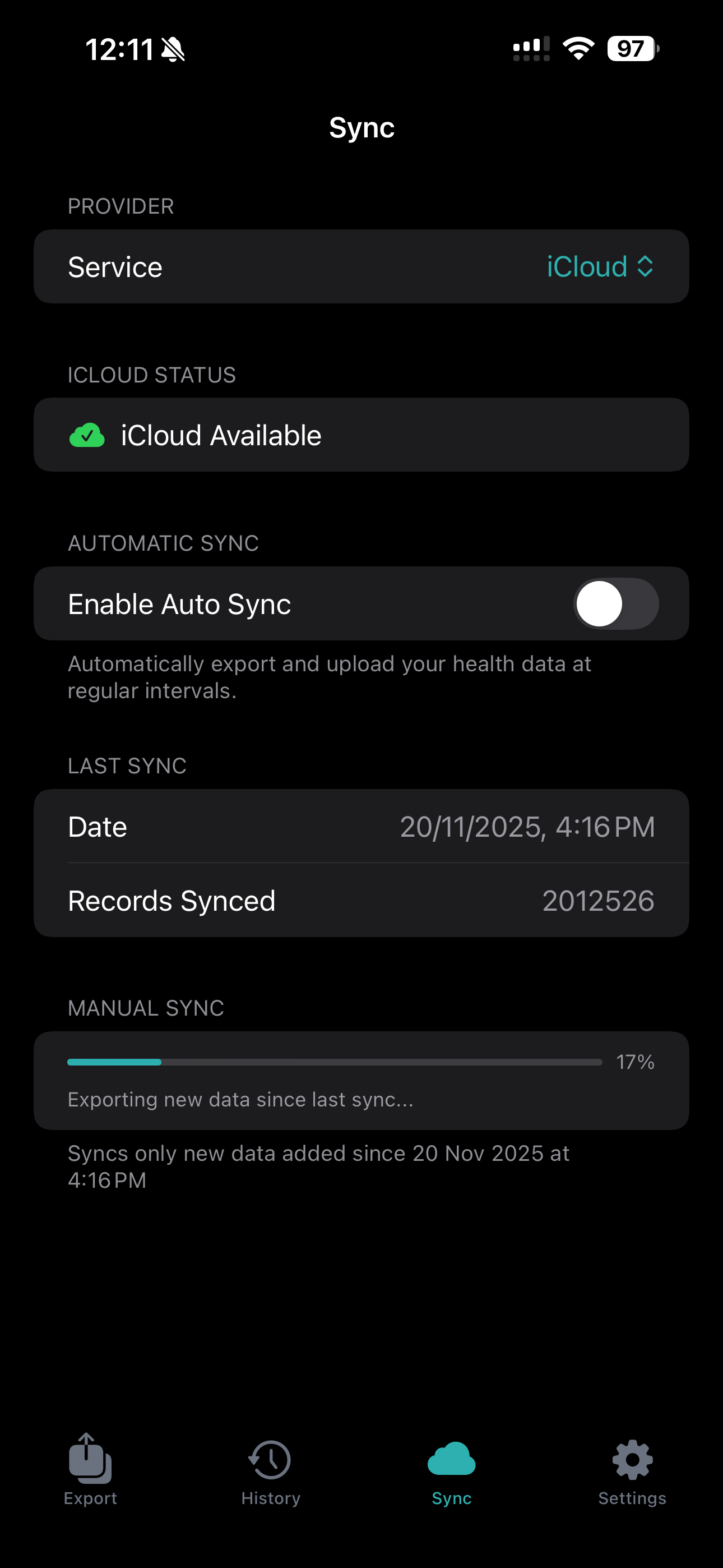 Export Share Sheet in App